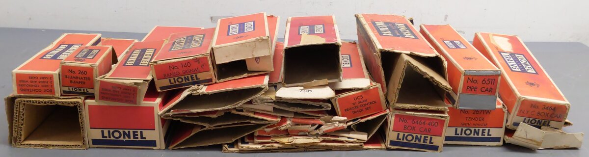 Lionel O Gauge Assorted Boxes 2671W, 681, 6464-400, 6511, 3464, 260, 140 [29]