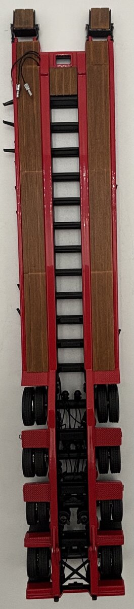 Sword Models SW3102-RR 1:50 Red Kenworth T800W w/Rogers 4-Axle Flip Lowboy LN