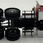 Sword Models SW3102-RR 1:50 Scale Red Kenworth T800W w/Rogers 4-Axle Flip Lowboy MT/Box