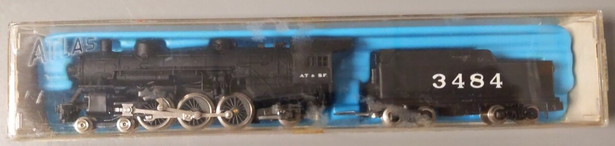 Atlas 2116 N ATSF 4-6-2 Steam Locomotive w/Tender #3484 LN/Box