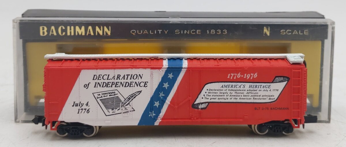 Bachmann 5201 N Scale Bicentennial 51' Declaration of Independence Boxcar EX/Box