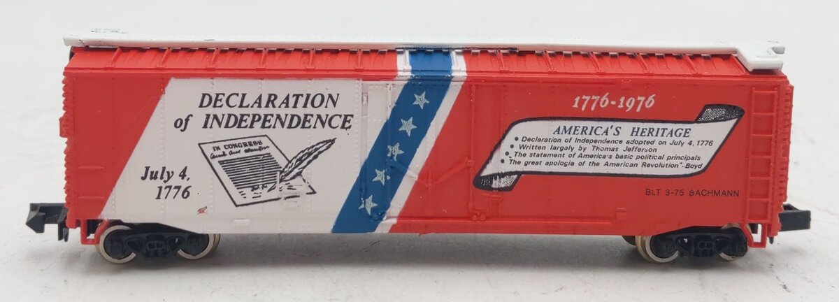 Bachmann 5201 N Scale Bicentennial 51' Declaration of Independence Boxcar EX/Box