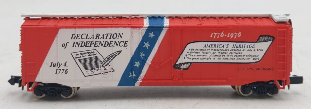 Bachmann 5201 N Scale Bicentennial 51' Declaration of Independence Boxcar EX/Box