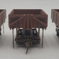 Bachmann 29801 On30 Diecast Logging and Mining Wood Side Dump Cars (Set of 3) EX/Box