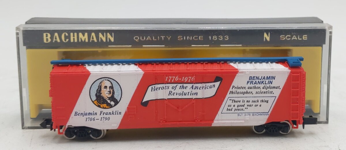 Bachmann 5204 N Scale Bicentennial 51' Benjamin Franklin Boxcar LN/Box