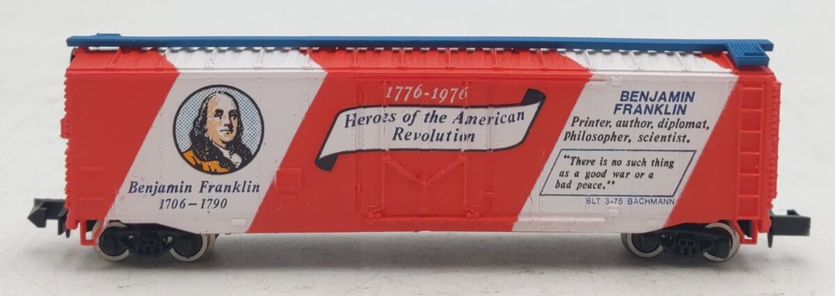 Bachmann 5204 N Scale Bicentennial 51' Benjamin Franklin Boxcar LN/Box