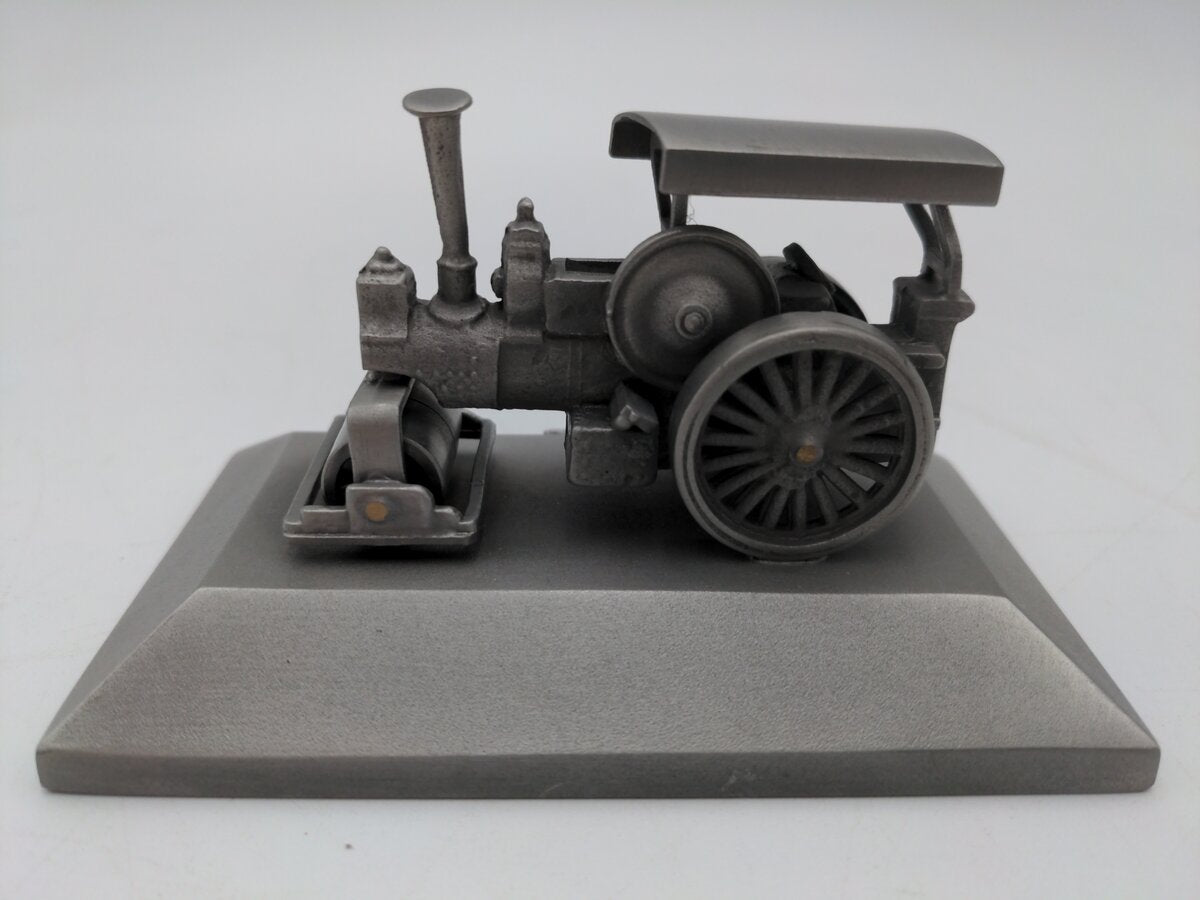 Bruil Pewter Miniature Display of a Burrell Steam Road Roller EX