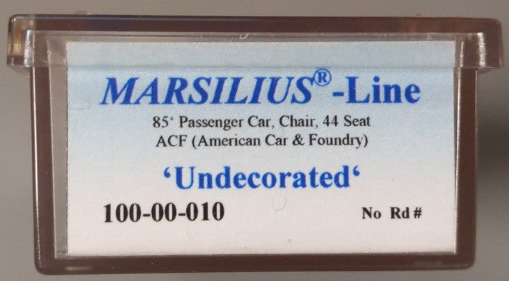 Marsilius-Line 100-00-010 Z Scale Undecorated 85' Passenger Car LN/Box