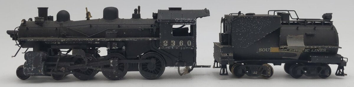 Diecast HO Scale 4-6-0 SP Steam Locomotive & Tender #2360 - Painted