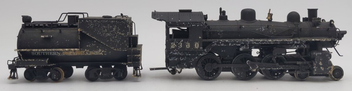 Diecast HO Scale 4-6-0 SP Steam Locomotive & Tender #2360 - Painted