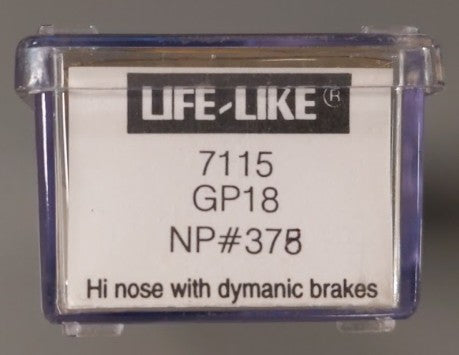 Life Like 7115 N Northern Pacific GP18 Diesel Locomotive #378 EX/Box