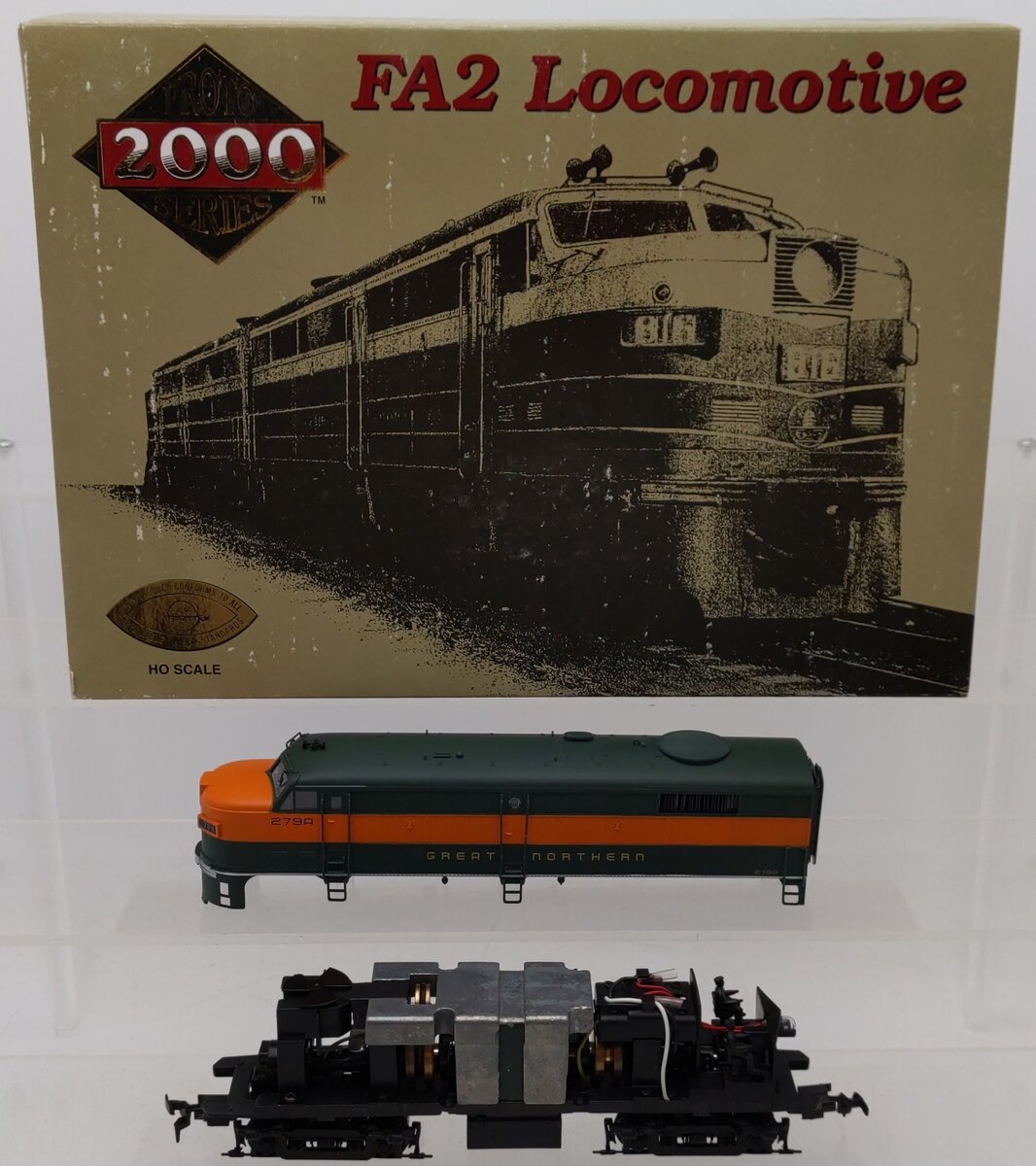Proto 2000 8360 HO Scale Great Northern FA2 Diesel Locomotive #279A EX/Box