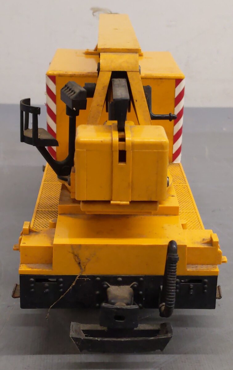 LGB 4042 G Scale Matra Yellow Construction Crane Car VG