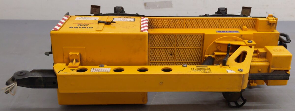 LGB 4042 G Scale Matra Yellow Construction Crane Car VG