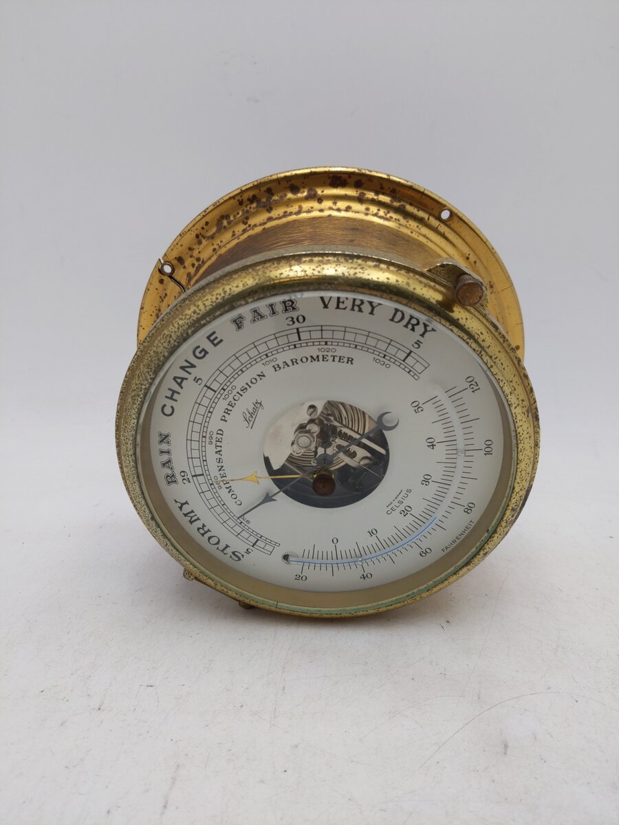Schatz Brass Compensated Precision Barometer Instrument VG