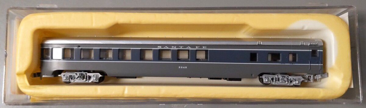 Con-Cor 0001-04042C N 85' Santa Fe Scout Observation Car #3245 LN/Box