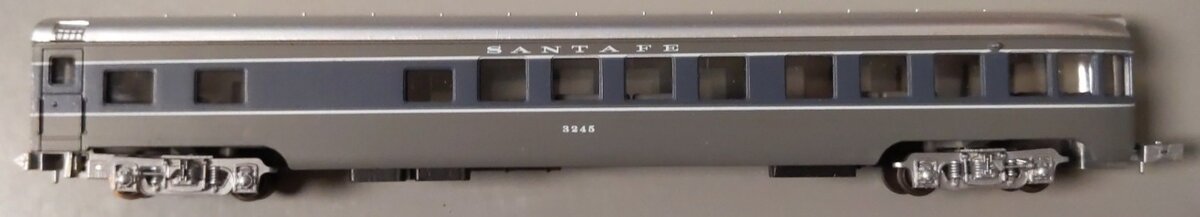 Con-Cor 0001-04042C N 85' Santa Fe Scout Observation Car #3245 LN/Box