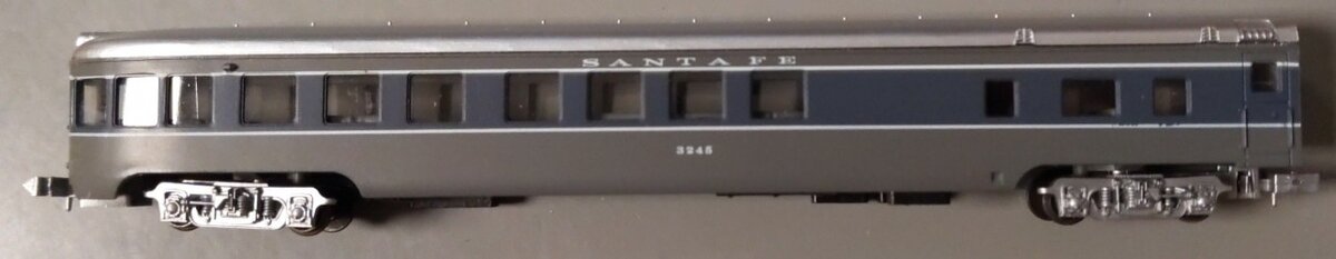 Con-Cor 0001-04042C N 85' Santa Fe Scout Observation Car #3245 LN/Box