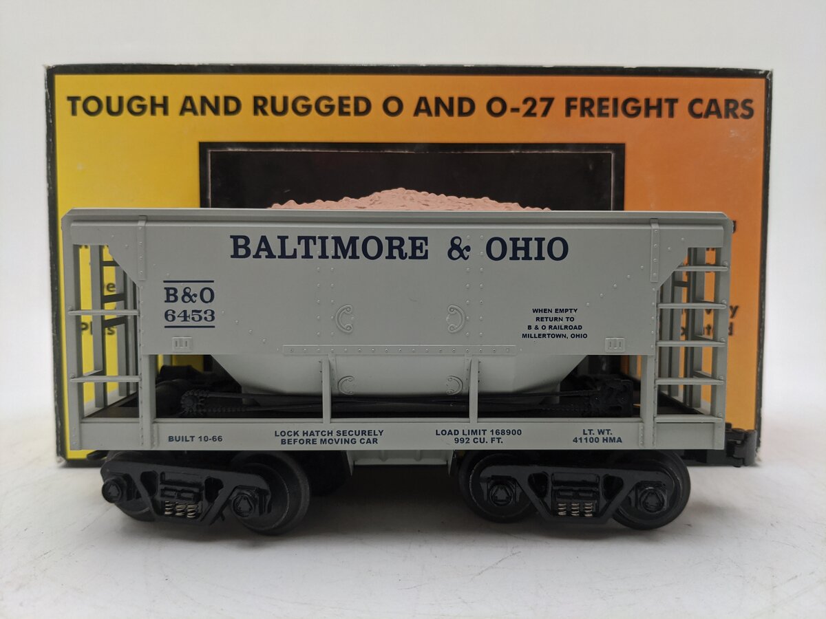 MTH 30-7518 O Gauge Baltimore & Ohio Ore Car #6453 EX/Box