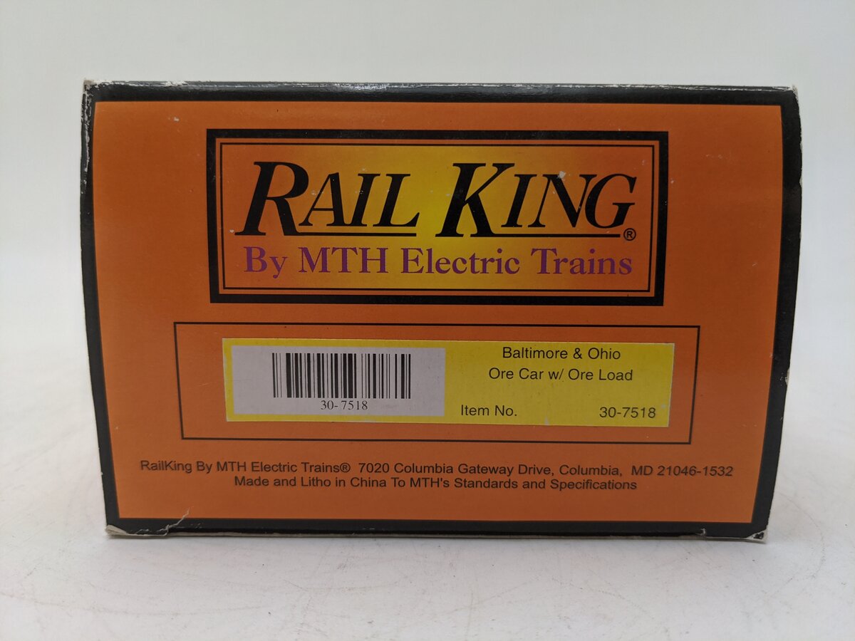 MTH 30-7518 O Gauge Baltimore & Ohio Ore Car #6453 EX/Box