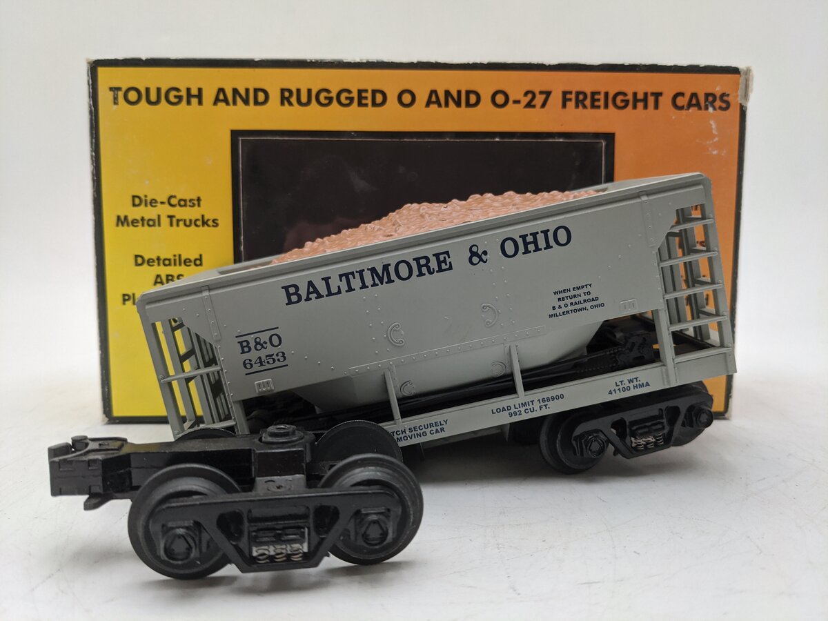 MTH 30-7518 O Gauge Baltimore & Ohio Ore Car #6453 VG/Box