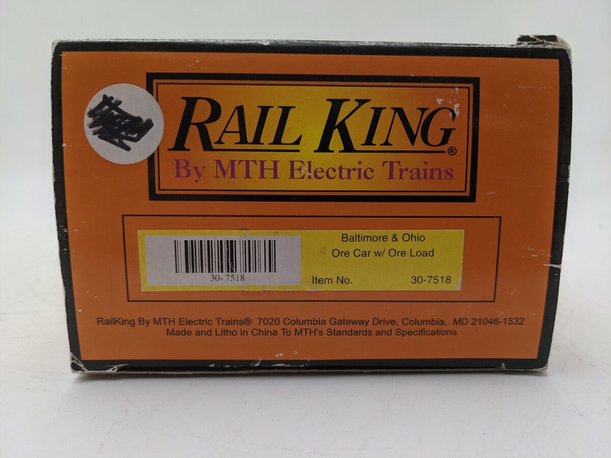 MTH 30-7518 O Gauge Baltimore & Ohio Ore Car #6453 VG/Box