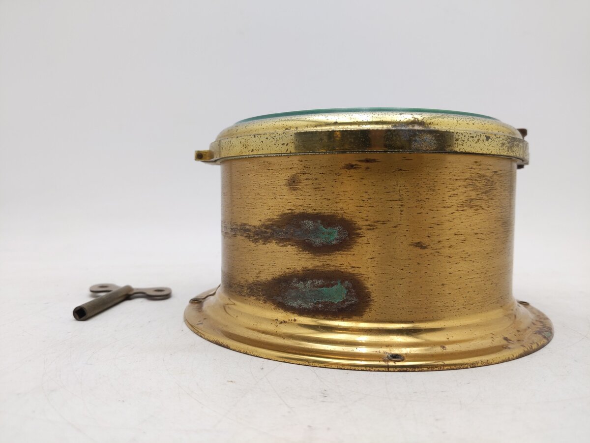 Schatz Brass Royal Mariner Nautical Clock VG