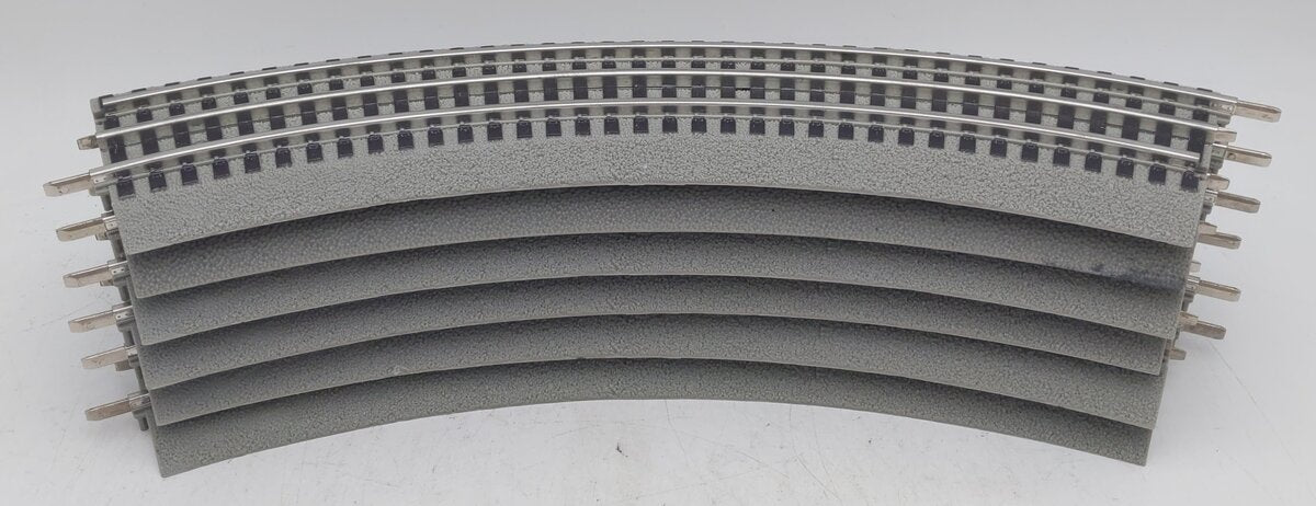 Lionel 6-12015 FasTrack O36 45-Degree Curved Track (6) EX