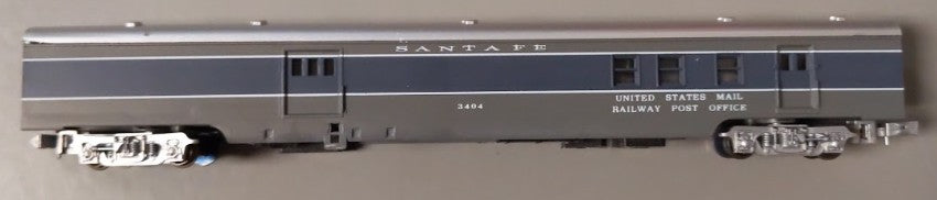 Con-Cor 0001-04022C N Scale Santa Fe "U.S. Mail R.P.O" Passenger Car #3404 LN/Box