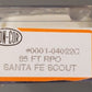 Con-Cor 0001-04022C N Scale Santa Fe "U.S. Mail R.P.O" Passenger Car #3404 LN/Box