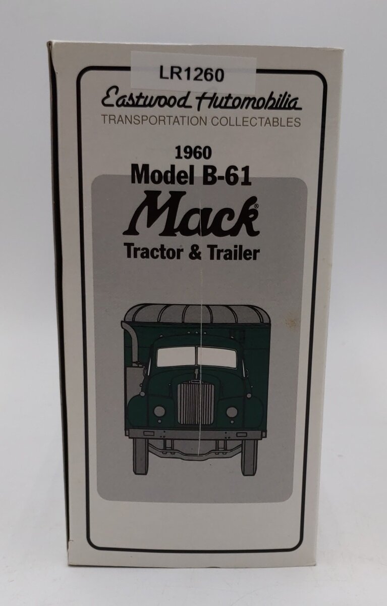 First Gear 1:34 Scale Diecast 1960 Model B-61 Mack Tractor & Trailer VG/Box