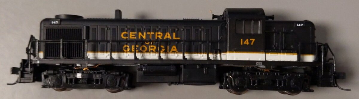Atlas 42097 N Scale Central Of Georgia RS-3 Diesel Locomotive #147 EX/Box
