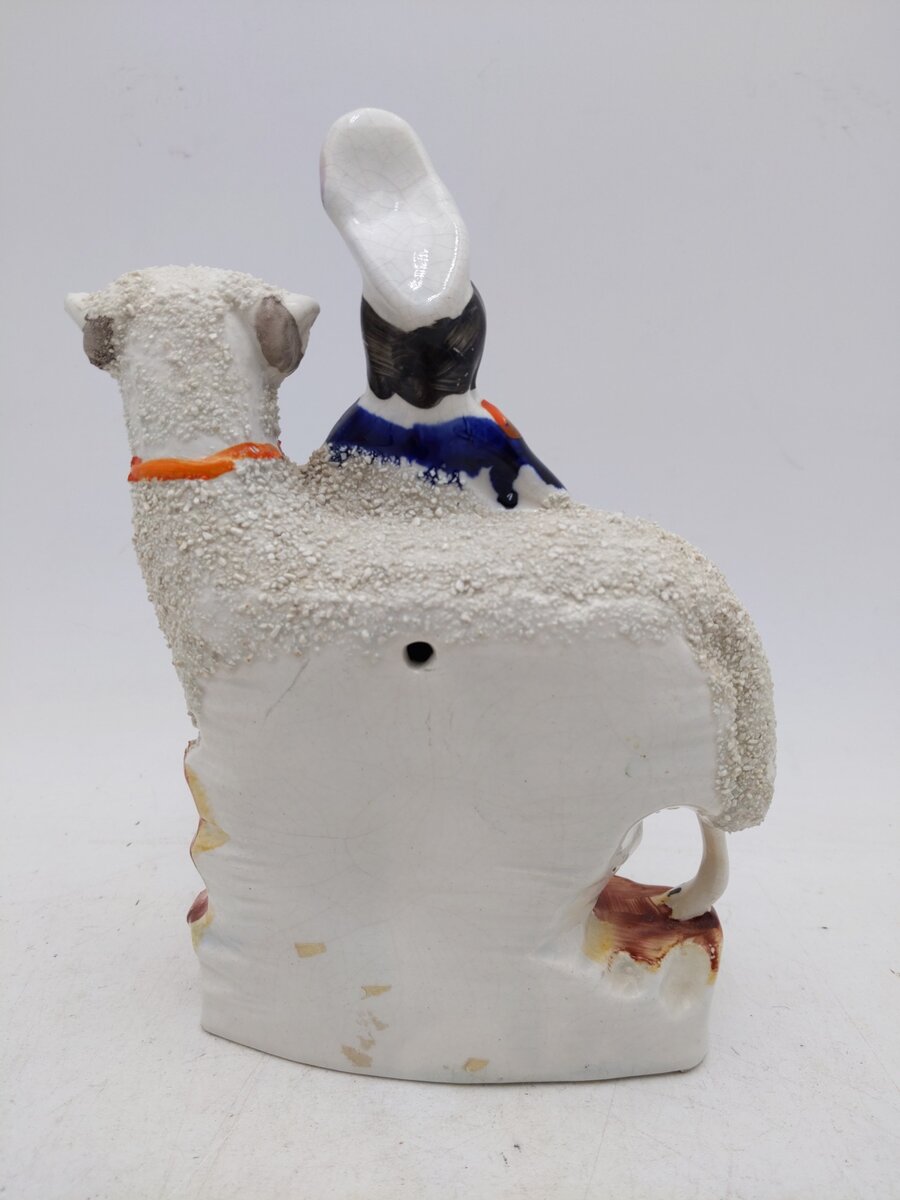 Staffordshire Prince of Wales with Large Sheep VG