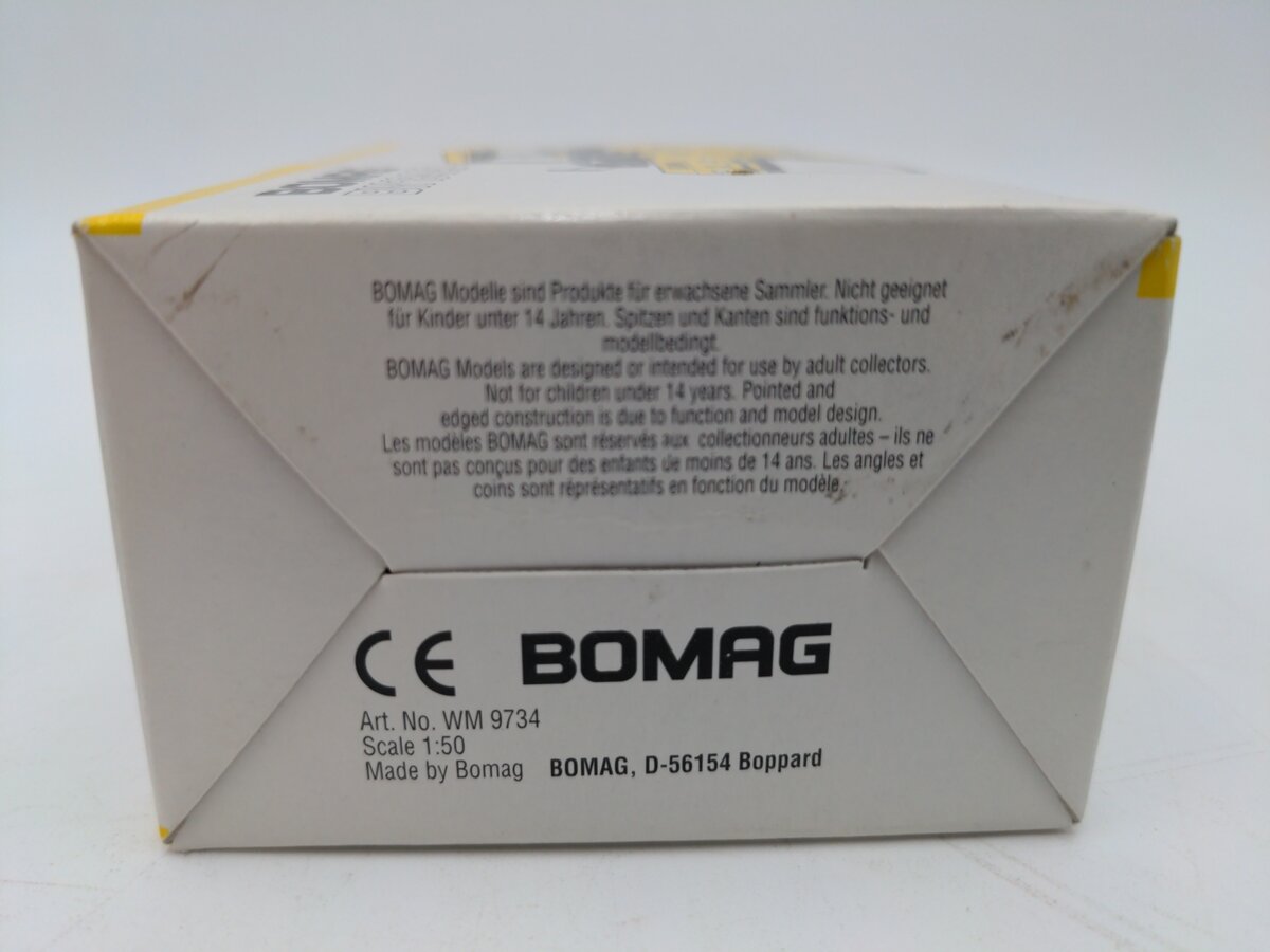Bomag WM9734 1:50 BW184AD Diecast Tandem Vibratory Roller VG/Box