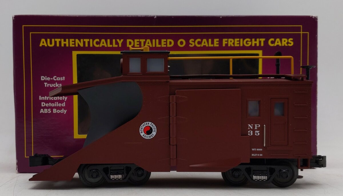 MTH 20-98245 O Gauge Northern Pacific Lighted Snow Plow LN/Box