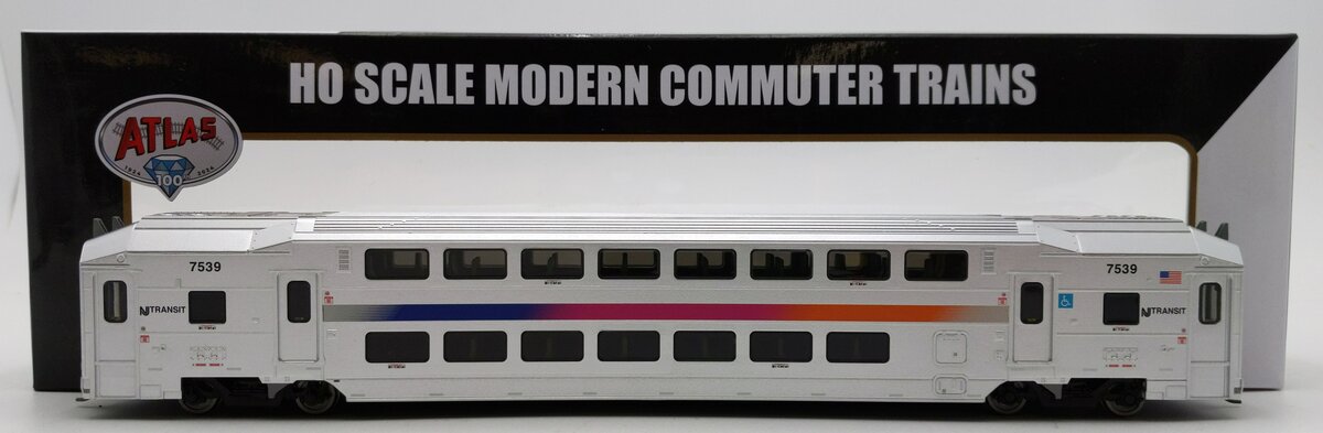 Atlas 20007394 HO NJ Transit Master Multi-Level Trailer #7539 LN/Box