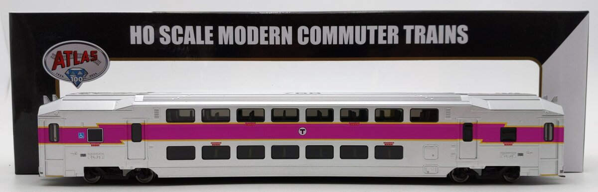 Atlas 20007398 HO Scale MBTA Master Multi-Level Trailer #768 LN/Box