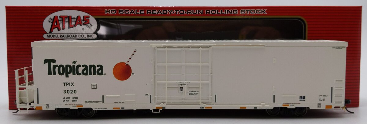 Atlas 20007324 HO Scale Trinity Tropicana 64' Reefer Car #3020 LN/Box