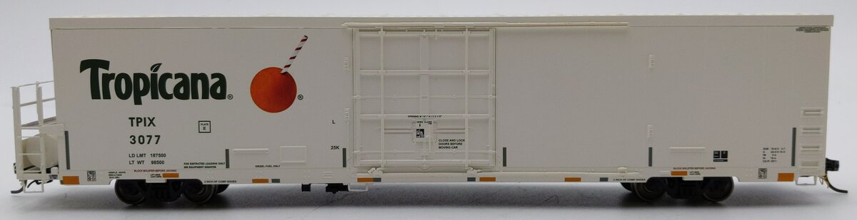 Atlas 20007326 HO Scale Tropicana Trinity 64' Reefer Car #3077 LN/Box