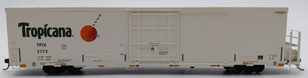Atlas 20007330 HO Scale Tropicana Trinity 64'  Reefer Car #3173 LN/Box