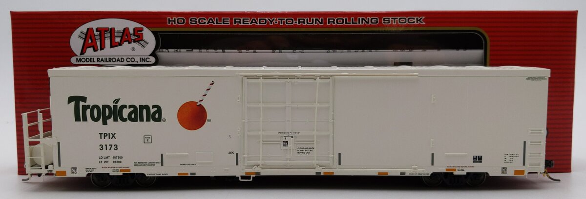 Atlas 20007330 HO Scale Tropicana Trinity 64'  Reefer Car #3173 LN/Box