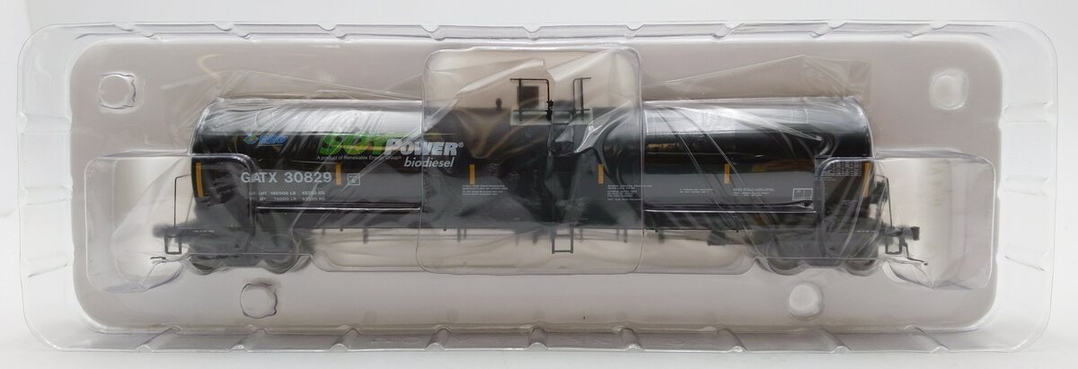 Atlas 20006894 HO GATX Soy Power Bio Fuels Trinity 25,500 Gal Tank Car #30829 NIB
