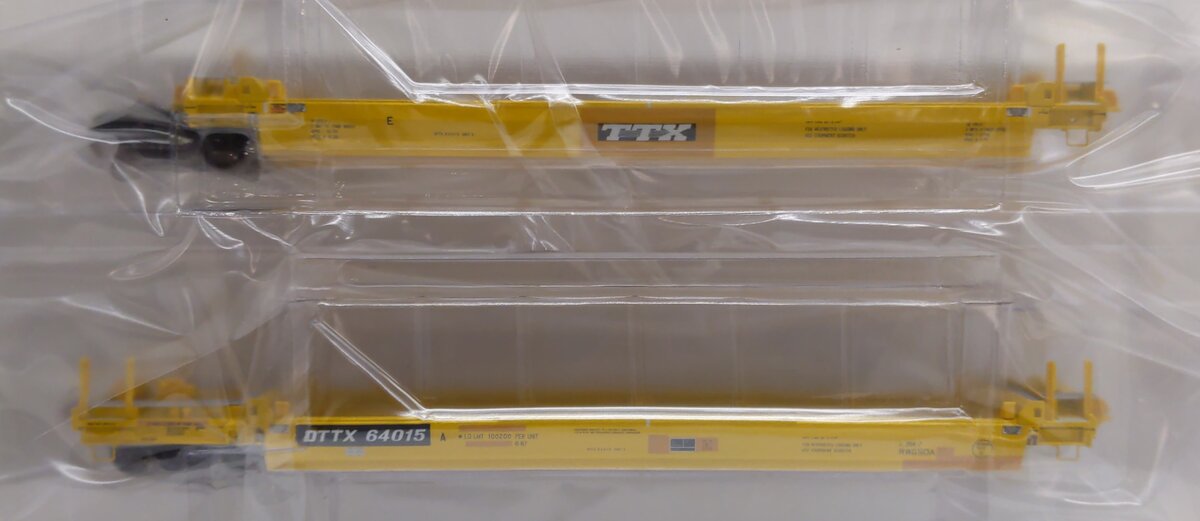 Scale Trains SXT40084 HO Scale DTTX P-S/TRN Backpacker 5-UNit Well Car #64015 MT/Box