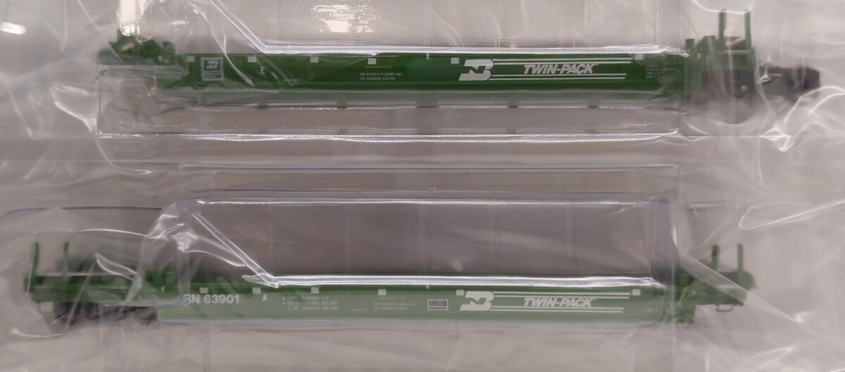 Scale Trains SXT40086 HO Scale BN P-S/TRN Backpacker 5-Unit Well Car #63901 MT/Box