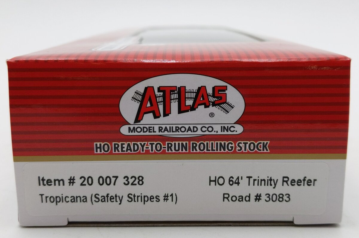 Atlas 20007328 HO Scale Tropicana Trinity 64' Reefer Car #3083 LN/Box