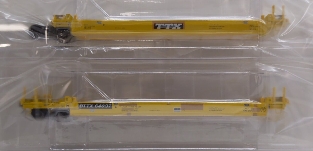 Scale Trains SXT40085 HO Scale DTTX P-S/TRN Backpacker 5-Unit Well Car #64037 MT/Box