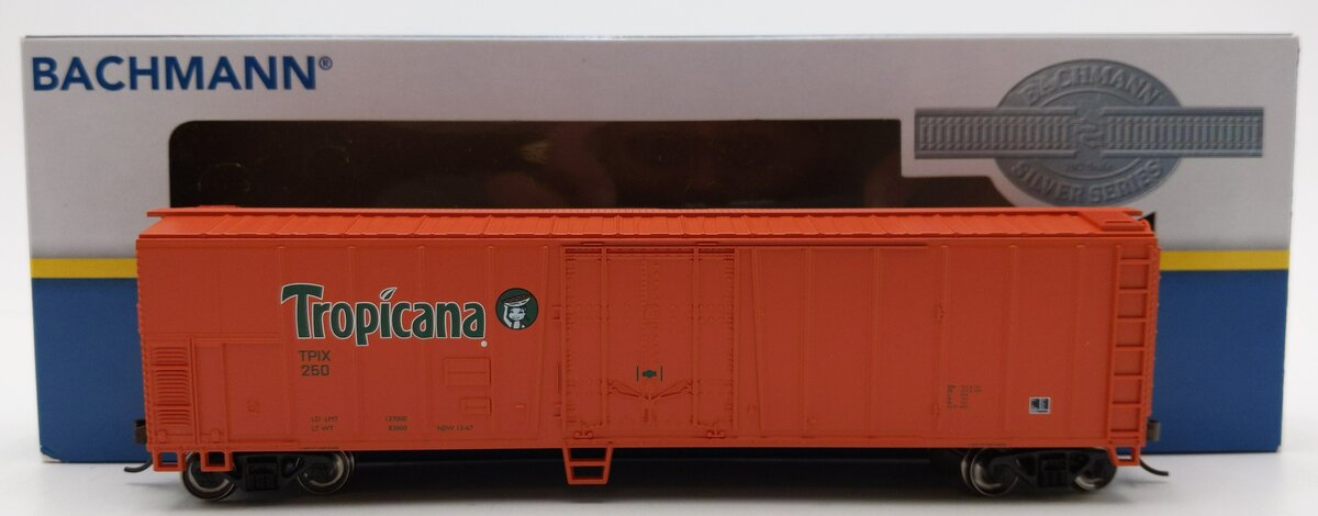 Bachmann 17946 HO Scale Tropicana Orange 50' Steel Reefer Car #250 LN/Box