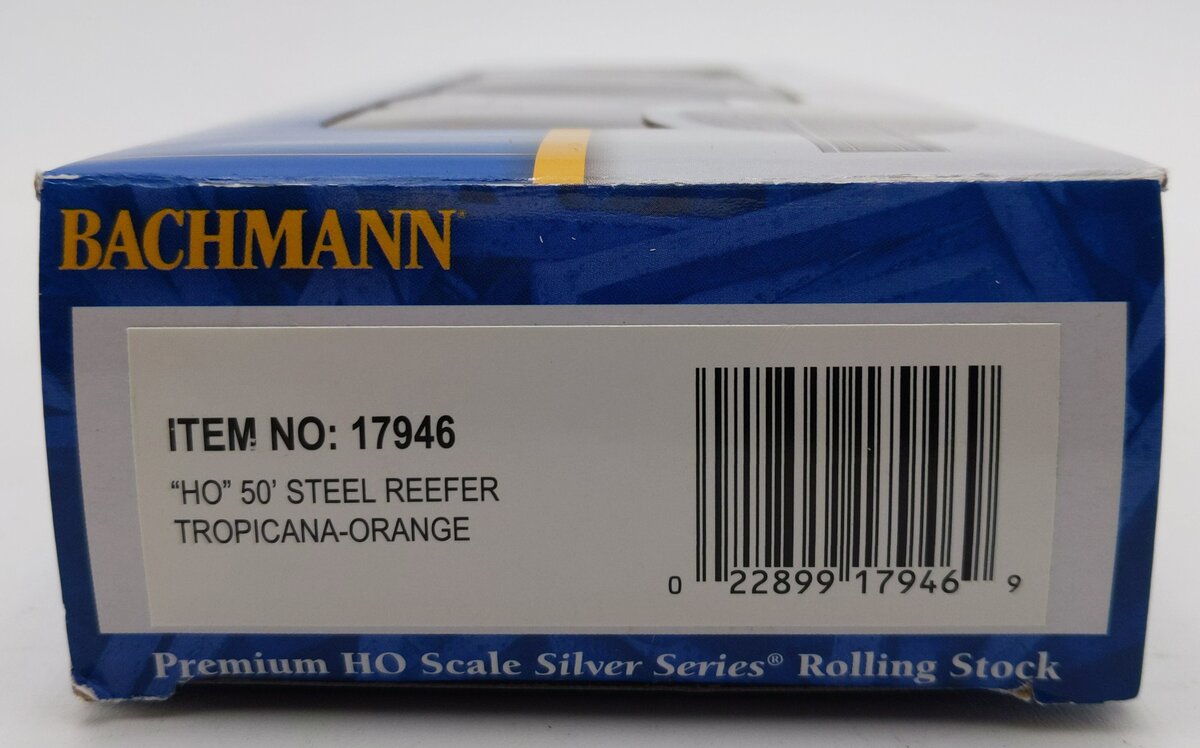 Bachmann 17946 HO Tropicana Orange 50' Steel Reefer Car #250 LN/Box
