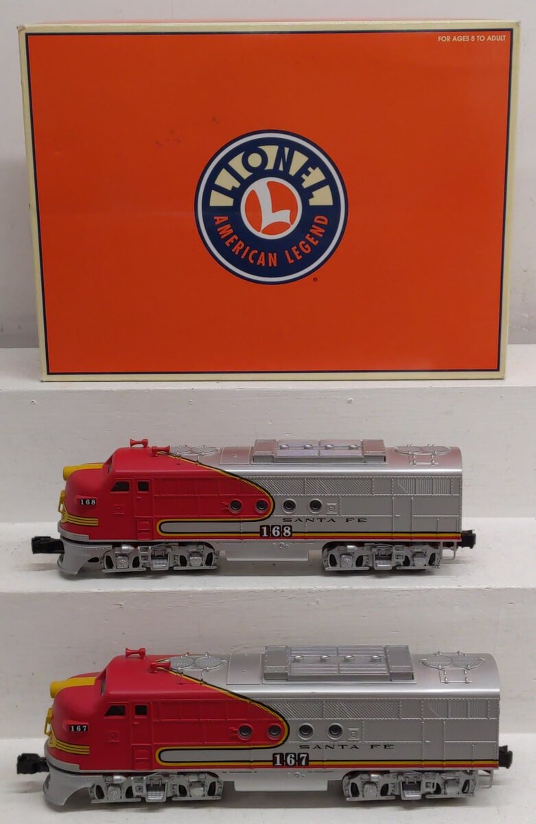 Lionel 6-18154 O Santa Fe FT AA Diesel Locomotive Set #167/168 EX/Box