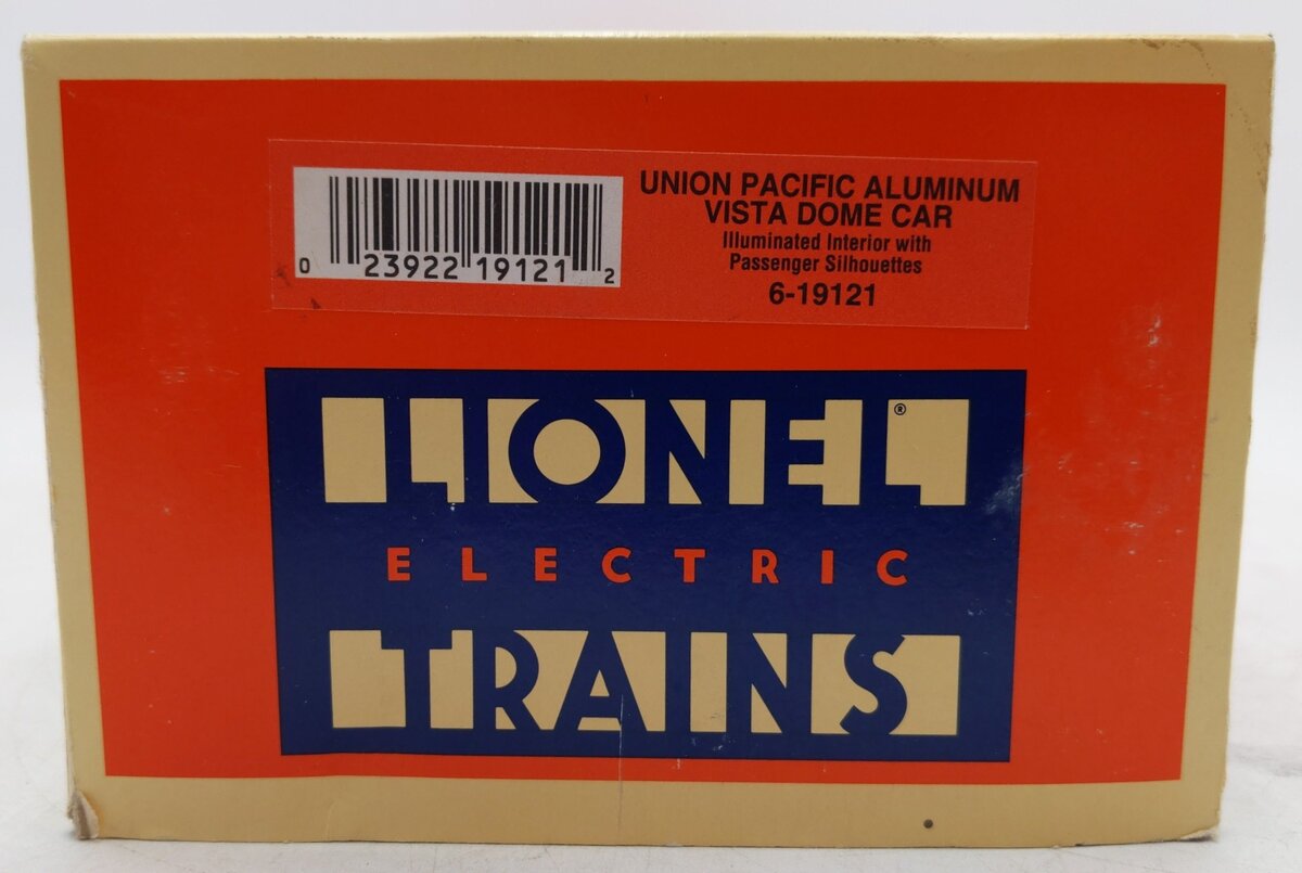 Lionel 6-19121 O Gauge Union Pacific Aluminum Vista Dome Passenger Car EX/Box